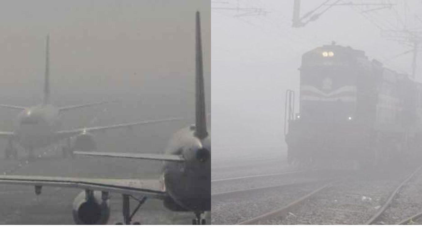 Fog Disrupts Travel Plans in Delhi-NCR: Flights and Trains Delayed