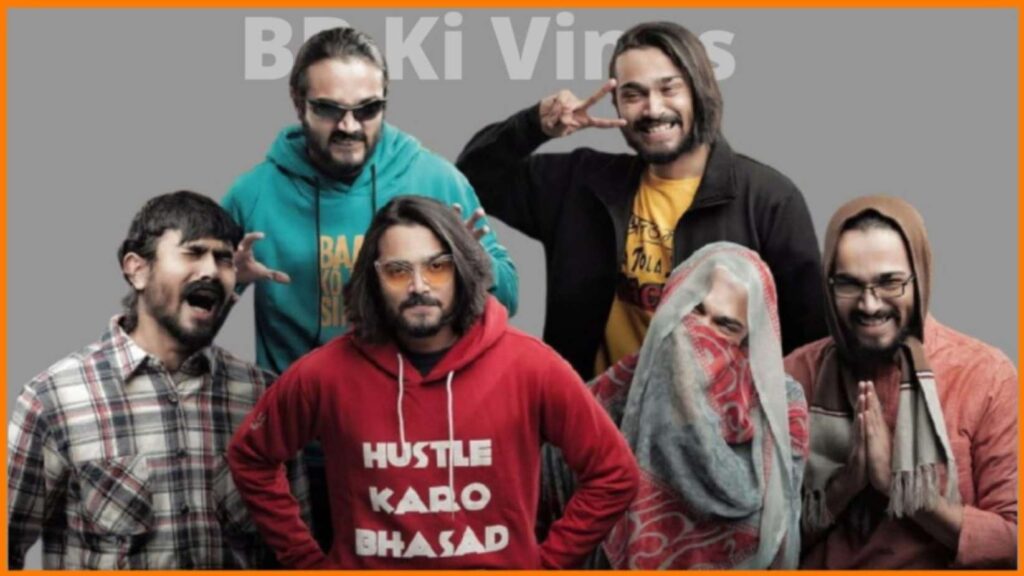 this is the image of bb ki vines youtube channel's all various character 