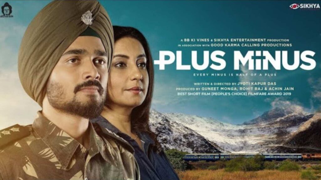 this is the iimage of bhuvan  doing his first short film named as "plus minus" , is based on the life of "Baba" harbhajan singh